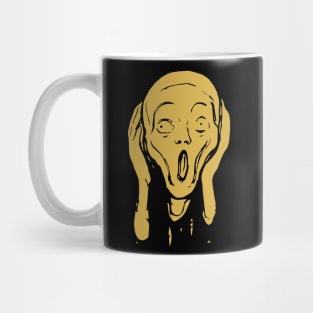 The Scream Edvard Munch The Scream Hearers Head Minimal Gold Mug